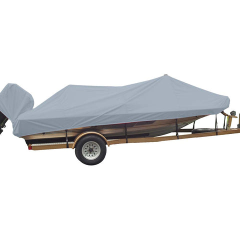 Carver Sun-DURA Styled-to-Fit Boat Cover f/16.5 Wide Style Bass Boats - Grey