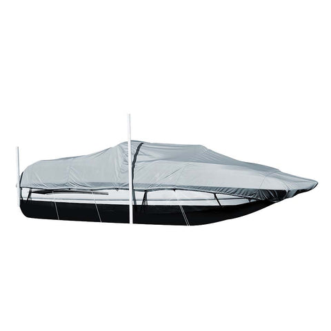 Carver Sun-DURA Styled-to-Fit Boat Cover f/23.5 Sterndrive Deck Boats w/Walk-Thru Windshield - Grey