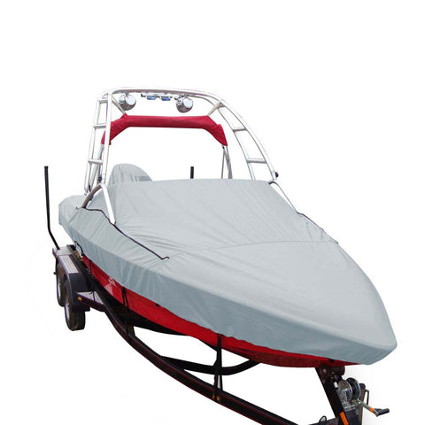 Carver Sun-DURA Specialty Boat Cover f/21.5 V-Hull Runabouts w/Tower - Grey